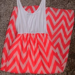 summer orange dress